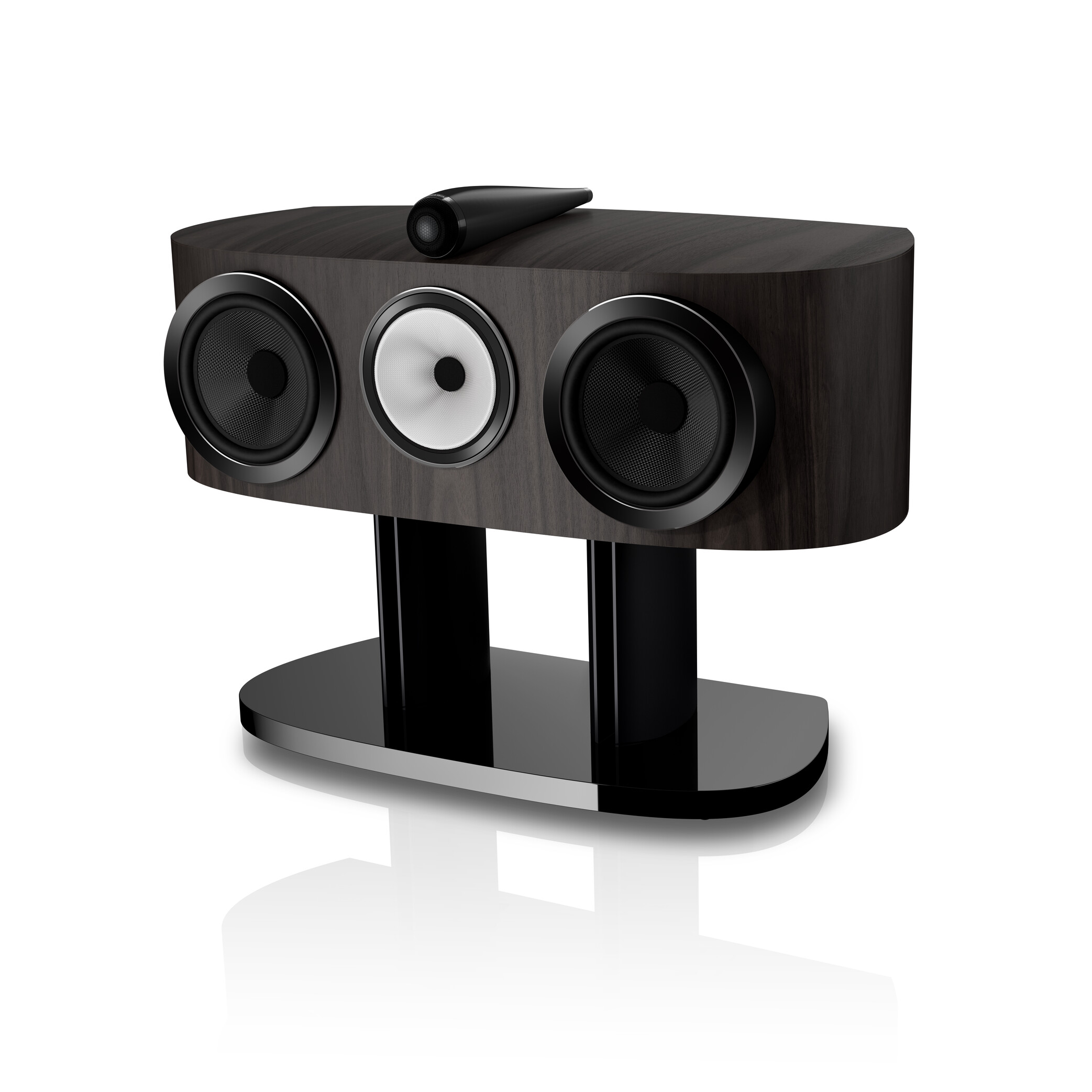 Low--B&W - HTM81 D5 Dark Walnut - Angle
