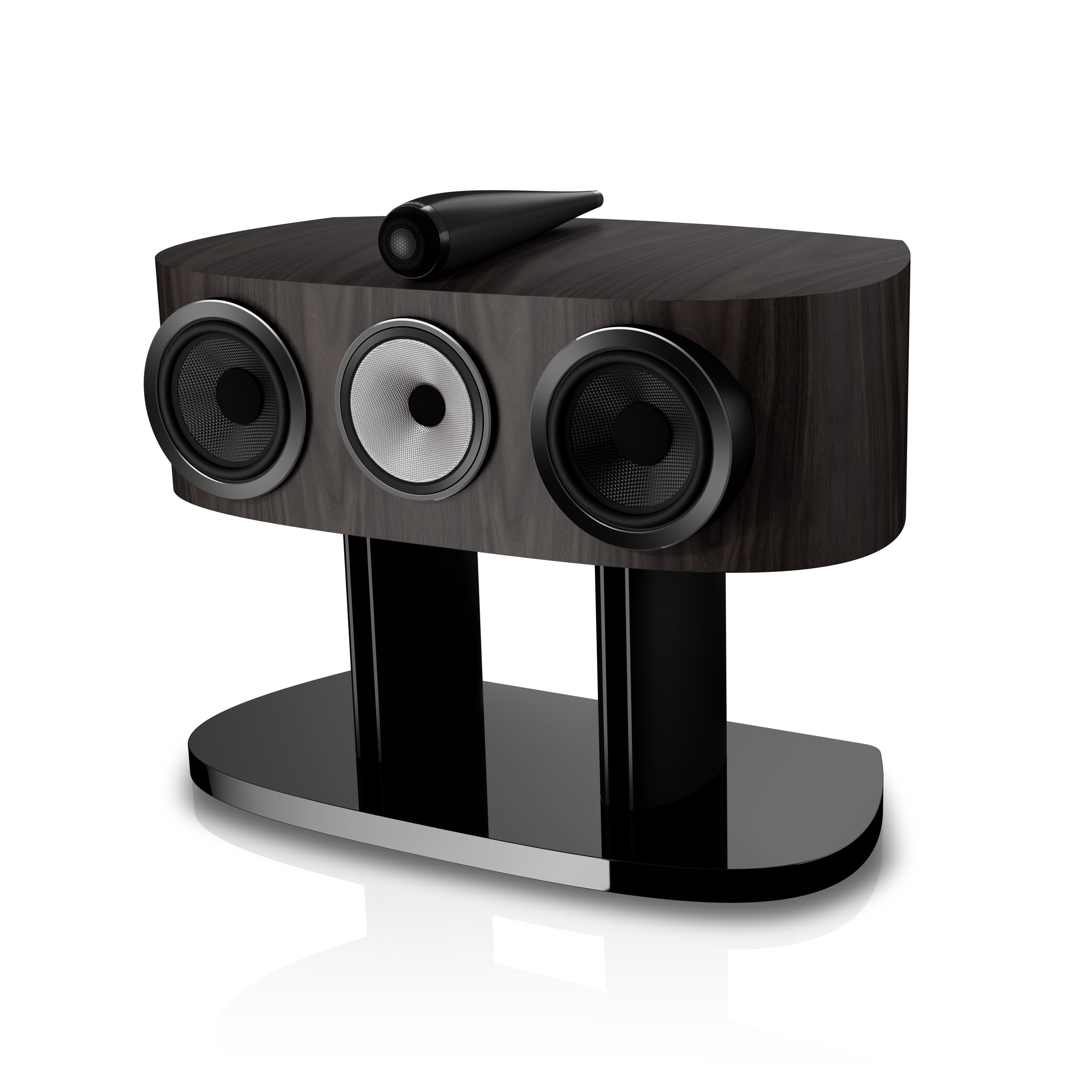 Low--B&W - HTM82 D5 Dark Walnut - Angle