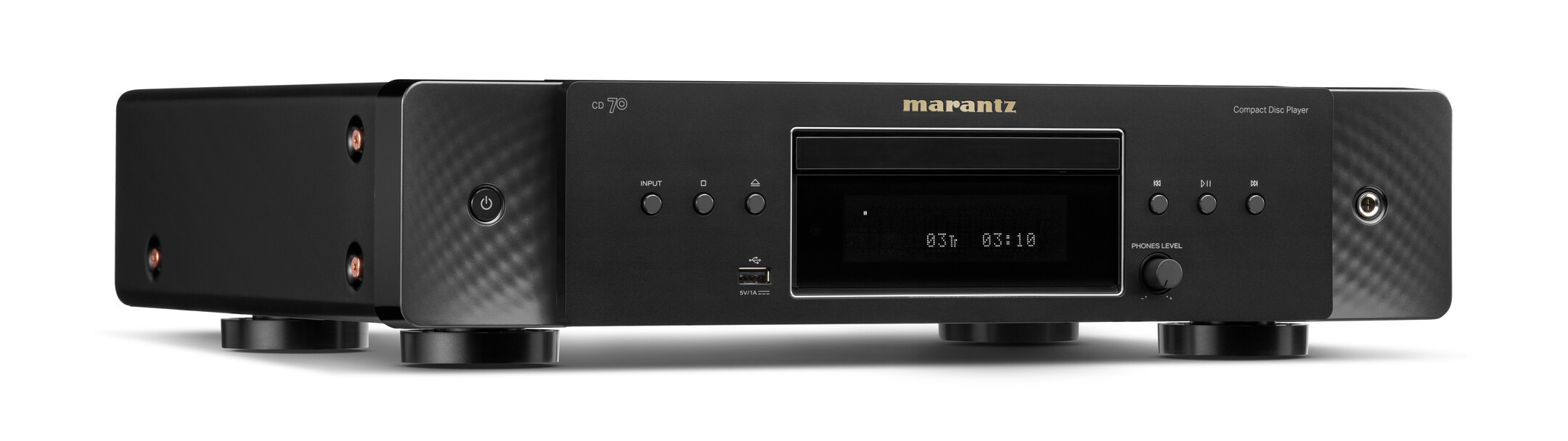 Low--Marantz - CD 70 Front Angle Right - Black